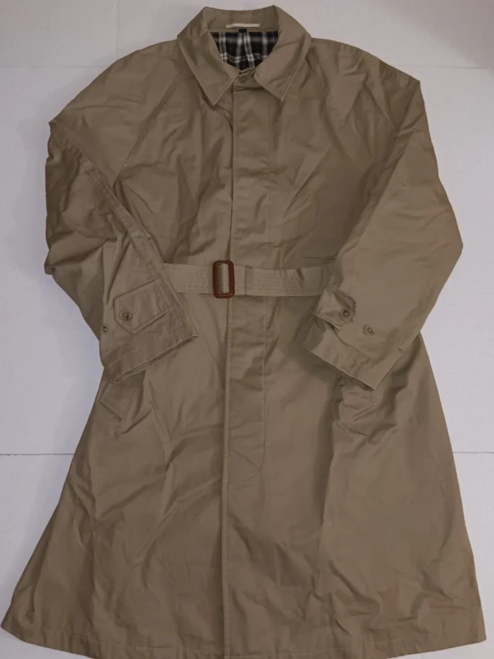 J.CREW RIVINGTON -IN- WATER -RESISTANT COTTON HIDDEN BUTTON TRENCH COAT
